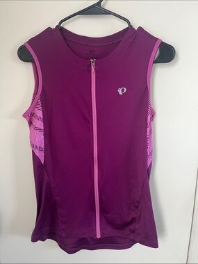 Pearl Izumi Women's Sleeveless Purple Cycling Jersey - Size Medium